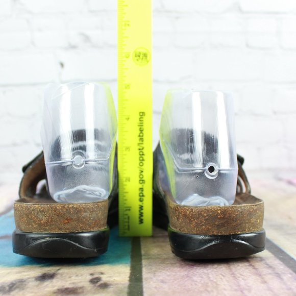 DANSKO Black Leather Strappy Slide Sandal Size 39 - Picture 7 of 9